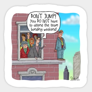 Don't Jump! Sticker